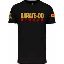 T-shirt Bio Noir IPPON STAR KARATE OR